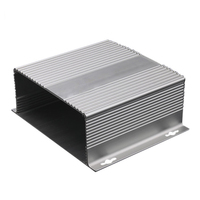 Carcasa electrónica para amplificador de Metal, carcasa de aluminio de extrusión eléctrica de montaje en pared dividida personalizada para dispositivo electrónico
