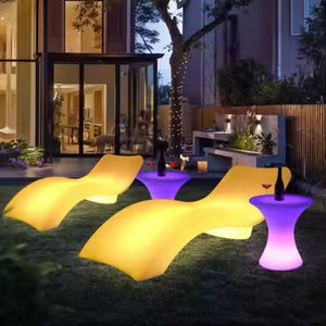 Tumbona de lujo para piscinas, energía <span class=keywords><strong>Solar</strong></span> para exteriores, Hotel, repisa en el agua, tumbonas para piscina, silla luminosa, decoración, luz LED - Product Image 1