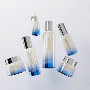 Ensemble de bouteilles PETG Taolin avec pulvérisateur dégradé bicolore + couvercle plaqué <span class=keywords><strong>pour</strong></span> soins de la peau, <span class=keywords><strong>mousse</strong></span> coiffante, lotion personnalisée, LOGO - Product Image 2