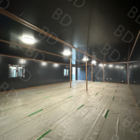 Chalet en bois préfabriqué de 40 pieds, bungalow extensible
