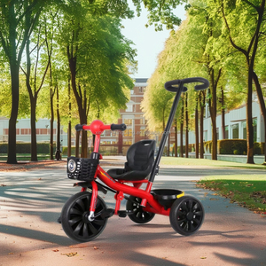 Vélo à pédales pour enfants à trois roues en gros, fabriqué en Chine, rickshaw pour enfant et tricycle pour bébé - Product Image 4