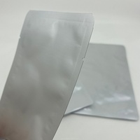 Sachet en aluminium plat imprimé avec logo personnalisé, emballage jetable thermoscellable, sachet laminé à trois soudures latérales, résistant à l'humidité