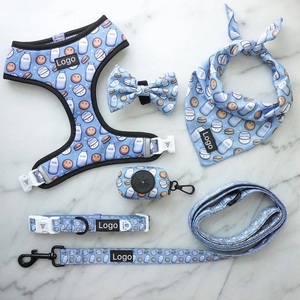 Ensemble de laisse, collier, sac à déjections et harnais pour chien réglable et réversible, personnalisé, de haute qualité, doux, anti-traction, pour la vente en gros - Product Image 4