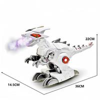 Coche de Acrobacias RC de Dinosaurio CD con 5 Canales, Pulverizador de Niebla, Música y Luces LED, Juguete de Dinosaurio con Control Remoto para Niños y Adultos