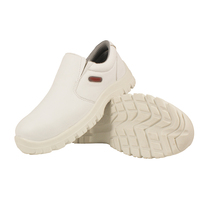 Zapatos antideslizantes de cuero para enfermera, calzado médico antiestático, de seguridad, color blanco