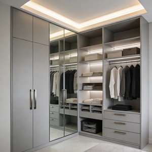 Chinese Design High-End Custom Freestanding Wardrobe Home Furniture with <strong>Large</strong> Storage <strong>Closet</strong> for Bedroom - Product Image 4