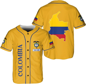 Nueva <span class=keywords><strong>Camiseta</strong></span> de <span class=keywords><strong>Colombia</strong></span> de Alta Calidad, Uniforme de Béisbol, Camisetas de <span class=keywords><strong>Colombia</strong></span> para Hombre - Product Image 5