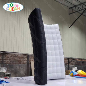 Curve Wall Multi Color <span class=keywords><strong>Inflatable</strong></span> Wall背景LEDストリップフォトブースの壁 - Product Image 5