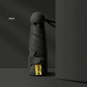 Parapluie manuel promotionnel portable de haute qualité, pliable en cinq sections, anti-UV, personnalisable avec logo, idéal pour les voyages et la vente en gros - Product Image 4