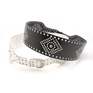 <span class=keywords><strong>Oeillet</strong></span> <span class=keywords><strong>Ceinture</strong></span> En Cuir Punk <span class=keywords><strong>Ceinture</strong></span> Pour Les Femmes Jeans Robes - Product Image 1