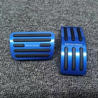 Couvre-pédales d'accélérateur et de frein en alliage d'aluminium sur mesure pour BYD Fangchengbao Leopard 5, antidérapant, accessoires intérieurs de voiture