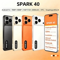 2026 SPARK 40 TECON 16G/22g+1TB/2TB Android 16 Terbaru Layar 7.3 Inci Global 5G LTE Band Al Scene Untuk Bisnis Pengiriman Cepat