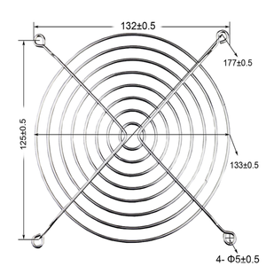 JEEK 140mm Metal <strong>Fan</strong> Guard <strong>Grill</strong>, <strong>Computer</strong> <strong>Fan</strong> Cover for 140x140x25mm Cooling <strong>Fan</strong>, for PC Case and Cabinet Ventilation - Product Image 4