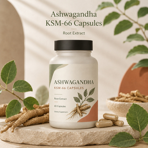 Capsules certifiées KSM66 d'Ashwagandha biologique antioxydante naturelle pour le soutien immunitaire des adultes, la gestion de l'énergie et le soutien du sommeil - Product Image 2