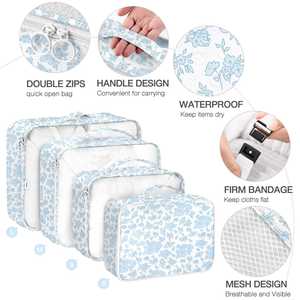 Sac de voyage personnalisé de grande capacité, sac de rangement, fermeture éclair, rangement de vêtements, ensemble de voyage - Product Image 3