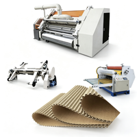 Ligne de production de carton ondulé simple face 2 plis à faible coût, ligne de production automatique de carton ondulé simple face 2 plis