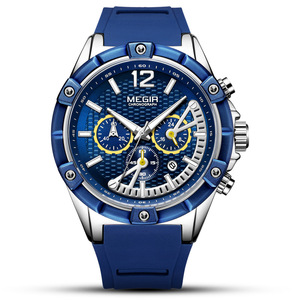 Popular Men's Watch Multifunctional Sports Calendar <b>Waterproof</b> Quartz <b>Wristwatch</b> - Product Image 3