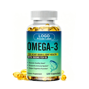 Cápsulas de Aceite de Pescado Omega 3 de Triple Potencia OEM, Suplementos de Aceite de Pescado Pollock Silvestre de Alaska, Ayuda a la Función Cognitiva - Product Image 1