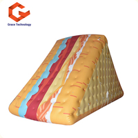 Modèle de ballon gonflable publicitaire en forme de hot-dog et de saucisse pour l'extérieur