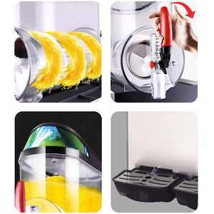 Máquina Comercial de Granita para Bebidas Congeladas de 24L con Múltiples Opciones de Cilindros para Tiendas de Smoothies AS-Icecream143 Potente y Silenciosa C - Product Image 2