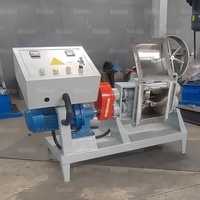 Petite machine à pétrir et mélanger l'argile céramique chauffée de type cisaillement, extrudeuse de laboratoire, mélangeur à double lames en Z et bras Sigma doubles, 2L/5L/10L