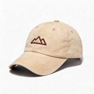 Casquettes de baseball brodées en jean délavé style urbain vintage pour hommes, femmes et unisexe, ajustables, à 6 panneaux, pour toutes les saisons - Product Image 2