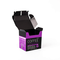 Boîte à café en papier avec impression personnalisée, emballage simple, boîte pour capsules Nespresso