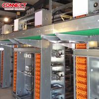 Cages industrielles pour poules pondeuses en batterie pour grand projet avicole Équipement automatique d'élevage de volaille avec système de ponte