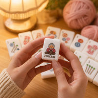 Paws Purls Ultimate Cozy Cat Yarn American Mahjong Collection Vector-painted Premium Eco-friendly White Acrylic Morandi Limited