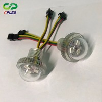 Lumières LED Pixel RVB intelligentes adressables 12V 26mm IP67 pour manèges à bulles et éclairage paysager