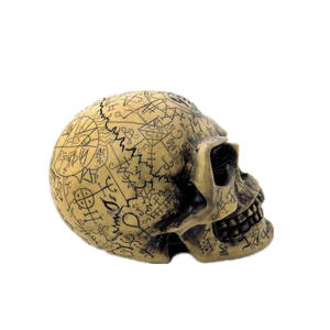 Décoration <span class=keywords><strong>Squelette</strong></span> de Capitaine Pirate Impressionnante, Rétro, <span class=keywords><strong>Halloween</strong></span>, Horreur, Inscription, Crâne en Résine, Bibelots Gravés, Art Déco - Product Image 5