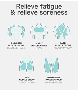 Healthpal Amazon, pistola de masaje de Mano Eléctrica LCD fácil de sostener con batería inteligente de aluminio, barata, potente pantalla Led - Product Image 4