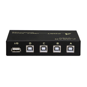 Fj-1a4b <b>Usb</b> Print Sharing <b>Switch</b> 4 Port Manual Switching Shared Printer Hub For Office Home Use - Product Image 1