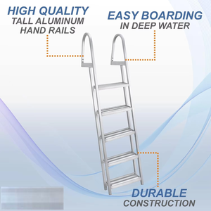 Plataforma <span class=keywords><strong>Flotante</strong></span> de Aluminio STARRYHEART D420305AL, Mayor Altura y Anchura, con Aislamiento, Escalera <span class=keywords><strong>para</strong></span> Embarcaciones - Product Image 1
