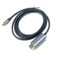 Câble adaptateur USB-C vers HDTV haute vitesse 4K30Hz, boîtier en aluminium, connecteur Type-C mâle-mâle, disponible en 1M, 2M, 3M pour ordinateur portable et téléviseur