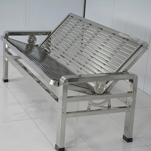 Folding &amp; Durable Flip Stainless Steel <strong>Sofa</strong> <strong>Bed</strong> for Home Decor Office Hotels Restaurant Cafe Living Room <strong>Outdoor</strong> Furniture <strong>Sofa</strong> - Product Image 6