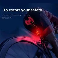 Neues Fahrrad-Kreativ-Rücklicht Typ-C Aufladbar Dreifarbig Dimmbar Laufendes Pferd Warnlicht Nachtfahrlicht