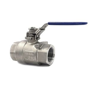 Vanne en acier inoxydable d'un diamètre nominal de 304/316 Vanne à boisseau sphérique manuelle en deux parties avec raccord fileté interne - Product Image 3