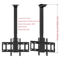 Soporte giratorio de elevación de Control remoto eléctrico para TV de techo para TV de 32-57 "soporte de pared de montaje en altura ajustable motorizado