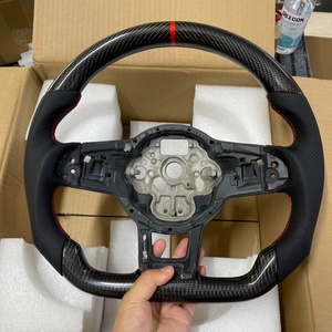 Volant en fibre de carbone de haute qualité pour Volkswagen <span class=keywords><strong>Golf</strong></span> 7.5 GTI MK4 MK7.5 Polo GTS modifié R-Line Jetta, vente en gros d'usine - Product Image 1