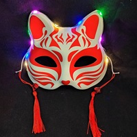 Masques de fête pour adultes à LED clignotantes avec couverture oculaire pour le festival du Poisson d'avril