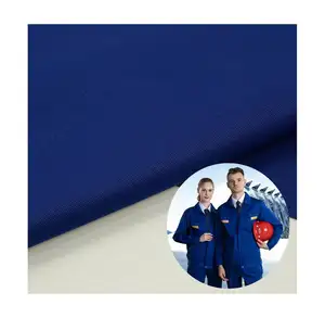 Quần Áo Bảo Hộ Lao Động Vải Bông Polyester TC 230gsm Màu Xanh Đậm Màu Xám Đồng Phục Vải Dệt Twill Gabardine Cho Quần