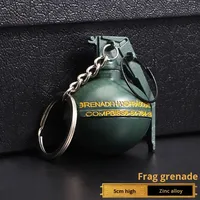 Porte-clés en alliage de zinc de dessin animé For Peace Elite, porte-clés de boisson énergisante, porte-clés de jouet Jeep, cadeaux en gros