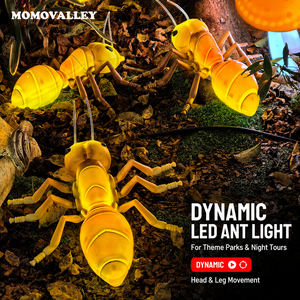 MOMOVALLEY ไฟ LED ไดนามิก 12V สำหรับตกแต่งรูปมด เหมาะสำหรับงานรื่นเริงกลางคืนในฤดูร้อน งานทัวร์สวนสัตว์ สวนสนุก ตกแต่งภูมิทัศน์ในวันหยุด สำหรับผู้ขายสินค้า - Product Image 1
