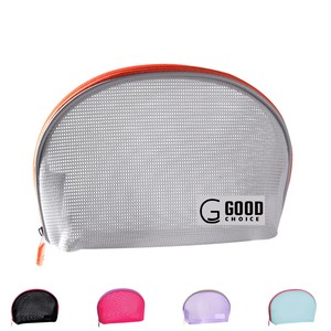 Borsa personalizzata impermeabile per <span class=keywords><strong>Make</strong></span> <span class=keywords><strong>Up</strong></span> con cerniera cosmetica Mini da toilette personalizzabile Organizer per trucco in rete di Nylon - Product Image 2