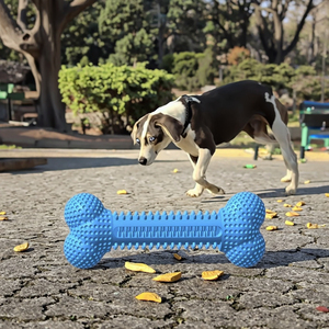 Mainan mengunyah hewan peliharaan bentuk tulang Golf kustom pabrikan Mainan Gigit anjing membersihkan gigi hewan peliharaan tahan lama karet alam Tpr kualitas makanan - Product Image 6