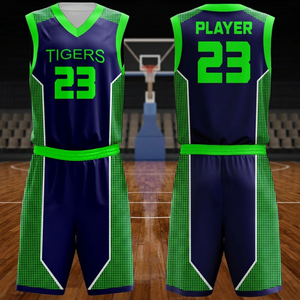 Ensemble de maillots de basket-ball respirants sublimés personnalisés pour uniforme en maille sans manches à col en V noir unisexe adulte Nom de l'équipe Numéro 00 - Product Image 5