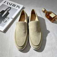 Mocassins pour Hommes 2026 – Chaussures d'Été Légères et Respirantes en Daim, Souples et Plates à Enfiler – Vente en Gros Usine – Luxe Discret