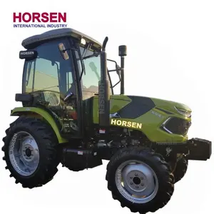 60hp HORSEN nova chegada 604 equipamentos de máquinas agrícolas caminhão trator com cabine frente pá para venda feita na china