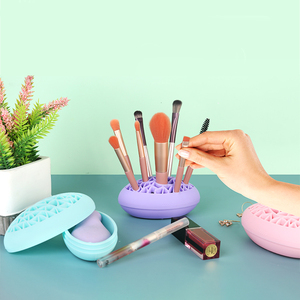 Beauty Tool Storage Holders Make up Organizer Silicone Make up Cosmetics Box <b>Case</b> <b>Makeup</b> Brush Holder - Product Image 1